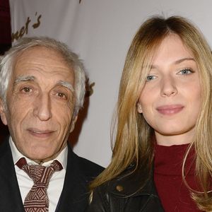 Gérard Darmon et sa fille Sarah - Soirée "Stars et Saveurs" à l’occasion de la nouvelle carte élaborée par le chef Pierre Gagnaire au Fouquet’s à Paris le 12 octobre 2015.