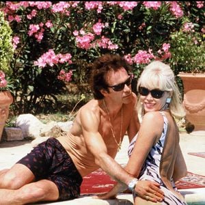 Archives — Alain-Philippe Malagnac fête son anniversaire avec sa femme Amanda Lear dans leur villa de Saint-Rémy-de-Provence.