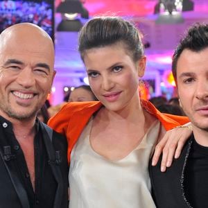 Pascal Obispo, Michael Youn et Isabelle Funaro - Enregistrement de l'emission " Vivement Dimanche" a Paris le 13 fevrier 2013 et qui sera diffuse le 17 fevrier .
© AGENCE / BESTIMAGE
