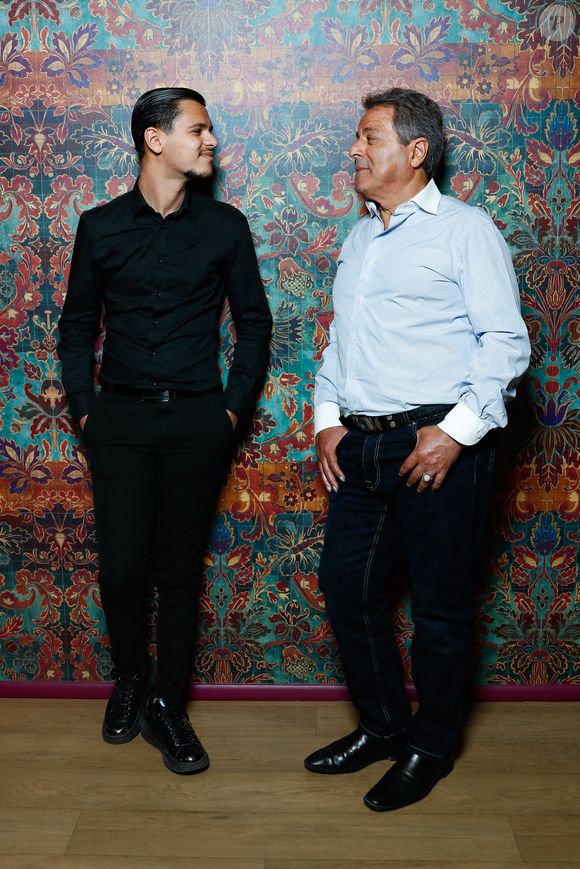 Exclusif - Rendez-vous avec Chico et son fils Mario au Palais des Congrès à Paris le 11 mai 2025. © Christophe Clovis / Bestimage