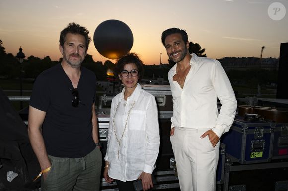 Exclusif - Guillaume Canet, Rachida Dati, Yodelice (Maxime Nouchy, Maxim Nucci) - Backstage de la soirée du "Grand Concert de la fête de la musique" au Jardin des Tuileries, autour de la vasque olympique, retransmis en direct sur France 2 à Paris le 21 juin 2025. © Marc Ausset-Lacroix - Jack Tribeca - Christophe Clovis / Bestimage No Web - Belgique et Suisse