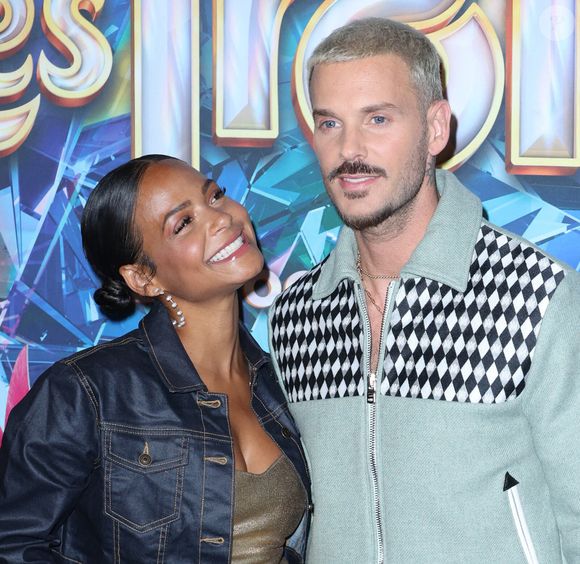 Christina Milian et M. Pokora assistent à la première de Les Trolls 3 au Gaumont Marignan à Paris, France, le 11 octobre 2023. Photo par Jerome Domine/ABACAPRESS.COM