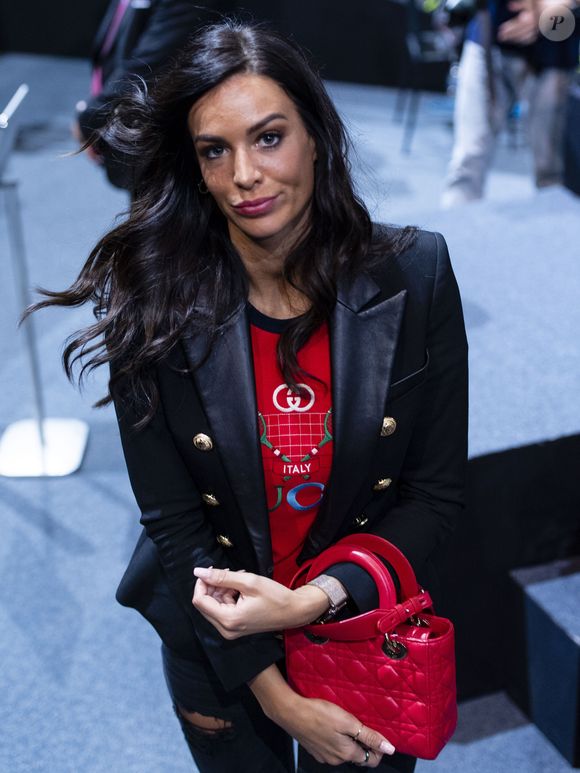Jade Foret (Lagardère) assiste au match "Benoît Paire - Gaël Monfils (4/6-6/7)" lors du tournoi Rolex Paris Masters 2019, le 30 octobre 2019.
© Perusseau-Veeren/Bestimage