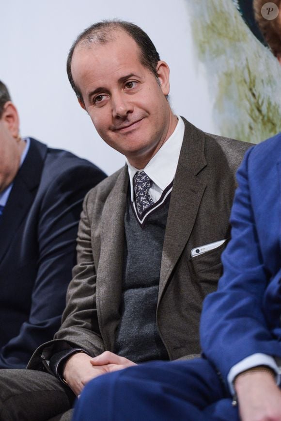 Pierre Alexis Dumas (Directeur artistique d'Hermès) à la conférence de presse d'Hermès en 2016 Photo by Matthew Carasella/DDP USA /ABACAPRESS.COM