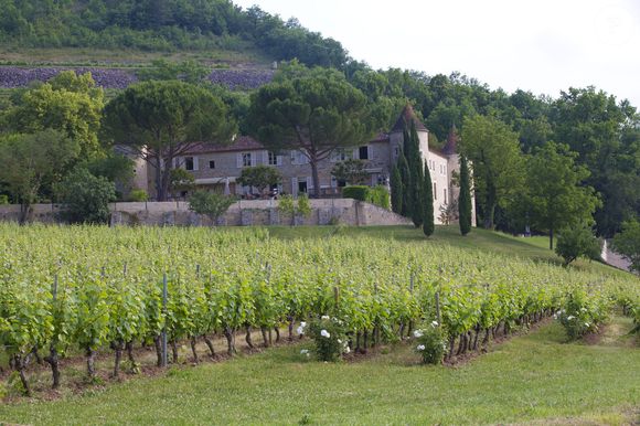 Illustration château de Cayx (Caïx)  - Le prince Henrik de Danemark fête ses 80 ans en famille au château de Cayx (Caïx)  près de  Cahors en France, le 11 juin 2014.