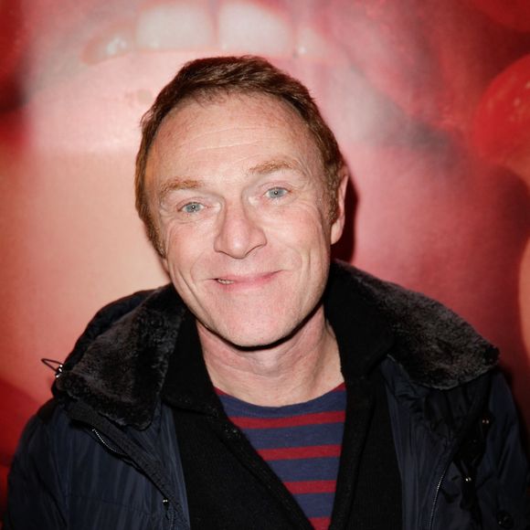 Christophe Hondelatte assistant à la première de 'Jupe Obligatoire' tenue au 'Théâtre du petit Gymnase' à Paris, France le 10 février 2014. Photo by Jerome Domine/ABACAPRESS.COM