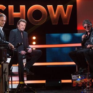 Exclusif - Michel Drucker, Jacques Dutronc et Eddy Mitchell - Enregistrement de l'émission "Le Grand Show : Spécial Johnny Hallyday", qui sera diffusée sur France 2 le 28 novembre
© Cyril Moreau / Bestimage