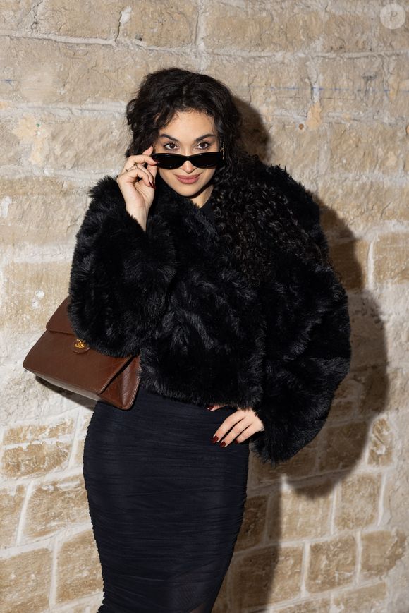 Camélia Jordana au défilé Jeanne Friot Collection Prêt-à-Porter Mode Masculine Automne / Hiver 2026-2027 lors de la Fashion Week de Paris (PFW), le 20 Janvier 2026. Jeremy Melloul/Bestimage