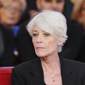 Francoise Hardy - Enregistrement de l'emission " Vivement Dimanche" a Paris le 30 Octobre 2012. AGENCE / BESTIMAGE