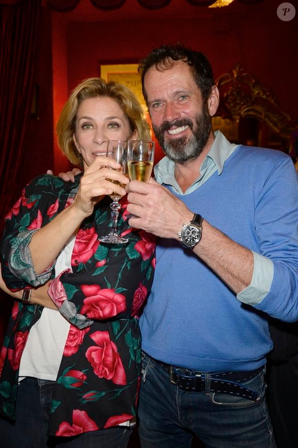 Corinne Touzet et Christian Vadim - 100ème de la pièce "un nouveau départ" au Théâtre des Variétés à Paris le 19 mai 2016. © Coadic Guirec/Bestimage