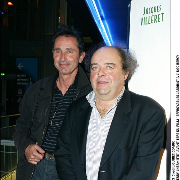 Jacques Villeret et Thierry Lhermitte en 2003 à Paris. © Bestimage
