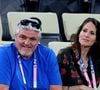 Une place qui lui permet de concourir à l'élection de Miss Pays-de-L'Ain le 22 juin prochain.
David Douillet et sa femme Vanessa lors du quart de finale basket féminin France / Allemagne lors des jeux olympiques Paris 2024 (JO 2024) le 7 août 2024.
© Jacovides / Perusseau / Bestimage