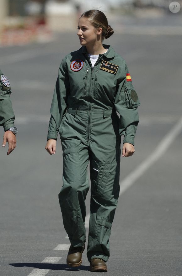 La princesse Leonor de Bourbon lors de son admission à l'Académie de l'armée de l'air à San Javier, Murcie, le 1er septembre 2025 Photo by GTres/ABACAPRESS.COM
