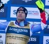 Le champion de ski français est originaire de Courchevel, en Savoie

Alexis Pinturault (au centre, vainqueur) sur le podium après la course de ski combiné alpin hommes à Courchevel, France, le 7 février 2023. © Christopher Levy/Zuma Press/Bestimage