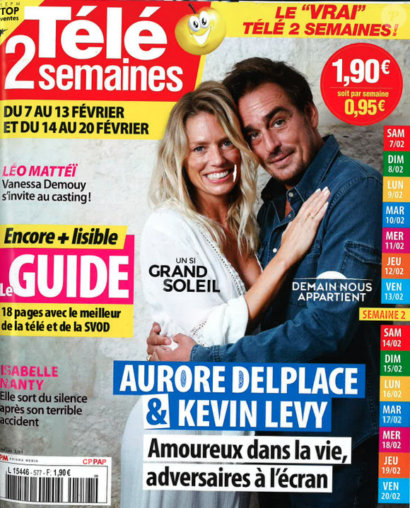 Aurore Delplace et Kevin Levy à la une de Télé 2 Semaines