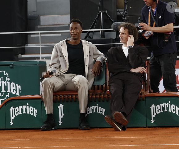 Gaël Monfils, Paul de Saint Sernin à la Soirée "Gael & Friends" à Roland Garros sur le court Philippe Chatrierà Paris le 21 mai 2026.© Marc Ausset-Lacroix/Bestimage