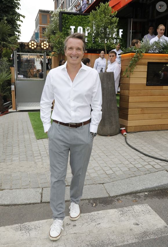 Exclusif - Stéphane Rotenberg - Ouverture du premier restaurant "Top Chef" Le Bistrot à Suresnes le 7 juillet 2022. Le groupe M6 et S. Rotenberg, en collaboration avec Les Bistrots Pas Parisiens ont ouvert ce Bistrot Top Chef à Suresnes, d’une capacité de 100 places.
 © Marc Ausset-Lacroix/Bestimage