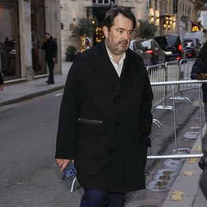Jean-François Piège et sa femme Elodie - Victoria Beckham, accompagnée de sa famille, arrive au ministère de la Culture pour être élevée au rang de Chevalier des Arts et des Lettres à Paris, France, le 26 janvier 2026. © Cyril Moreau/Bestimage