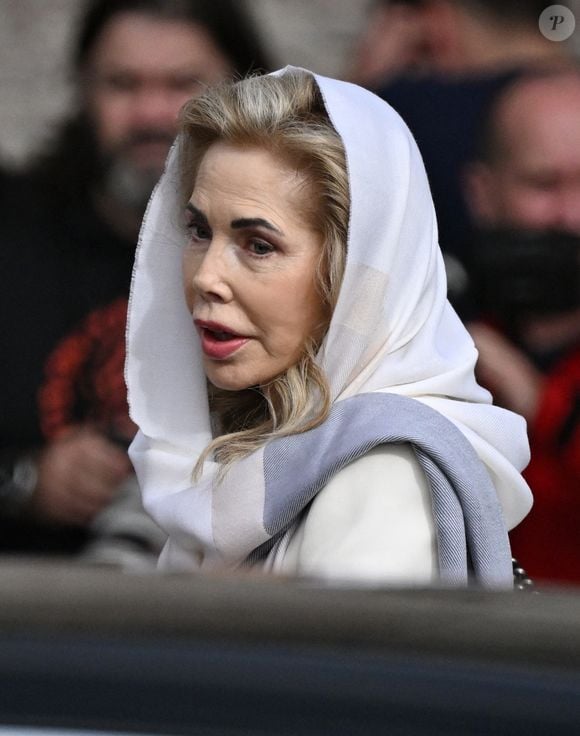 La princesse Gabriele de Leiningen - Funérailles de l'Aga Khan à Lisbonne le 8 février 2025. Photo de Bestimage