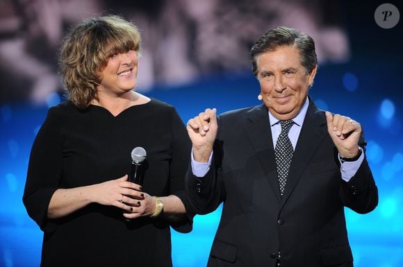 Exclusif - Jean-Pierre Foucault et sa fille Virginie Foucault - Surprises - Enregistrement de l'émission "La Chanson secrète 4", qui sera diffusée le 4 janvier 2020 sur TF1, à Paris. Le 17 décembre 2019
© Gaffiot-Perusseau / Bestimage
