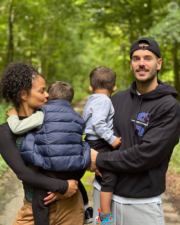M. Pokora, Christina Milian et leurs enfants.

Photo : Instagram