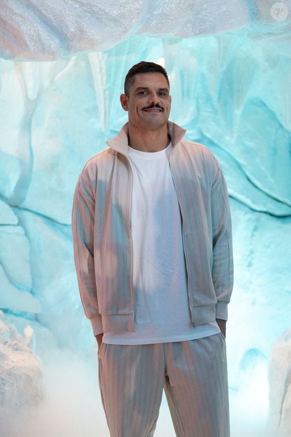Florent Manaudou lors de l'avant-première du documentaire Kaizen, réalisé par Inoxtag sur son ascension de l'Everest, au Rex à Paris, le 13 septembre 2024. Photo par Raphael Lafargue/ABACAPRESS.COM