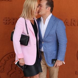 Laurence Ferrari et son mari Renaud Capuçon - Célébrités au village lors des Internationaux de France de tennis de Roland Garros 2024 à Paris le 9 juin 2024. © JACOVIDES-MOREAU / BESTIMAGE