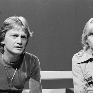 Archives - En France, à Paris, Claude François et France Gall sur un plateau de télévision le 13 septembre 1974. © Bernard LEGUAY via Bestimage
