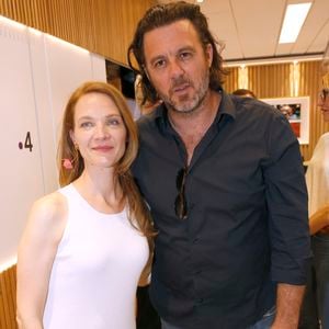 Exclusif - Odile Vuillemin et Lannick Gautry - Soirée des comédiens de séries de France Télévision lors des Internationaux de France de Tennis de Roland Garros 2024 - Jour 10 à Paris. Le 4 Juin 2024. © Bertrand Rindoff Petroff / Bestimage