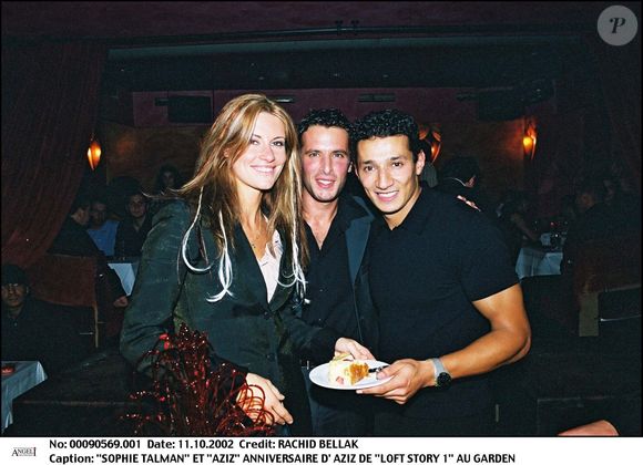 Sophie Thalmann et Aziz ont célébré l’anniversaire d’Aziz, candidat de Loft Story 1, au Garden, dans le plan Serre, en présence d’hommes et de femmes. RACHID BELLAK / BESTIMAGE