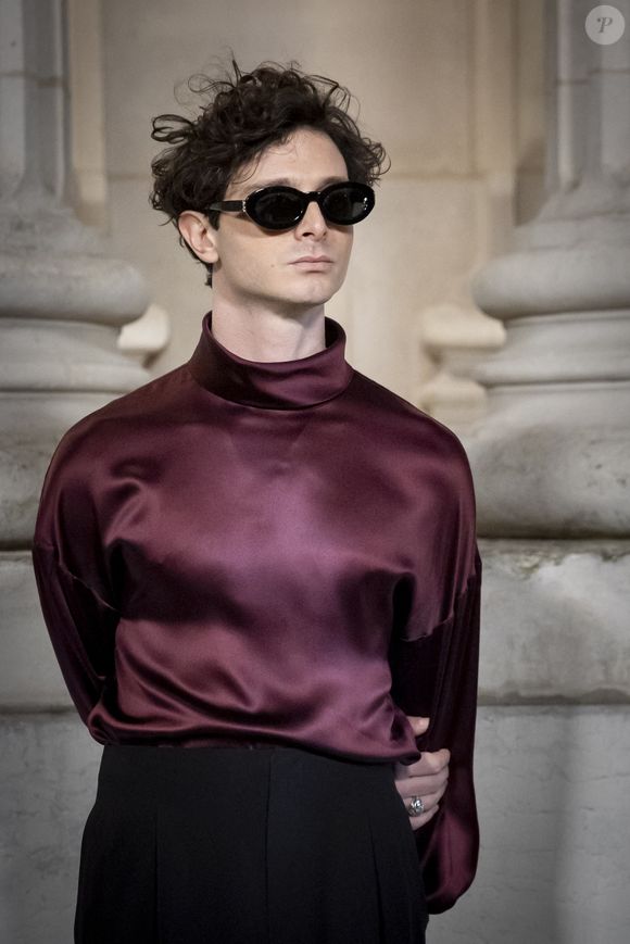 Daniele Rienzo - Photocall du défilé Saint Laurent  "Collection Masculine Prêt-à-Porter Automne/Hiver 2025-2026" lors de la Fashion Week de Paris (PFW) le 28 janvier 2025 © Olivier Borde /Bestimage