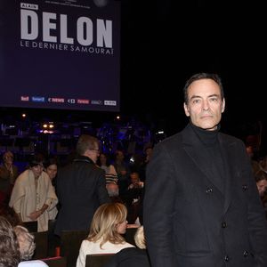 Exclusif - Anthony Delon lors de la soirée hommage Ciné-concert symphonique "Alain Delon, le dernier Samouraï" au palais des congrès à Paris le 8 novembre 2024 le jour de son anniversaire. Pour cette soirée, le chef d'orchestre Vahan Mardirossian a dirigé l'orchestre symphonique de Douai.

© Moreau / Jacovides / Bestimage