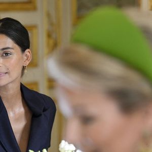 L'animatrice de télévision belge Tatiana Silva lors déjeuner de travail avec les acteurs français et belges de l'industrie créative et culturelle à l'Hôtel de Ville de Paris, France, le 15 octobre 2024, le deuxième jour de la visite officielle du couple royal belge en France. © Didier Lebrun/Pool/Photonews/Bestimage