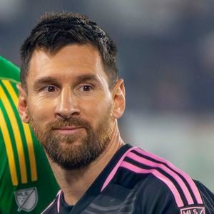 Lionel Messi 10 de l'Inter Miami pendant leur match de saison régulière contre le LA Galaxy le dimanche 25 février 2024 au Dignity Health Sports Park Stadium à Carson, Californie. © PI via ZUMA Press Wire