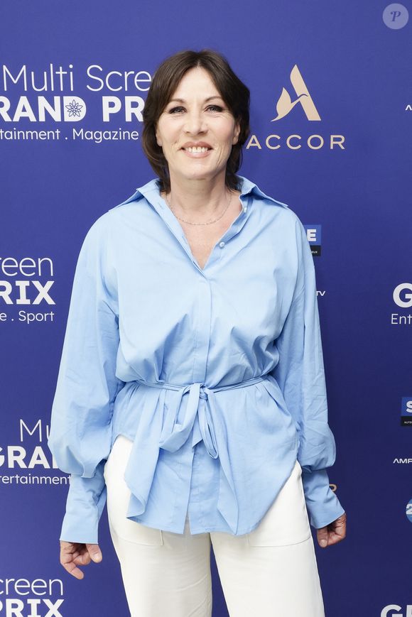 Mathilde Seigner - Première édition du Multi Screen Grand Prix : une célébration inédite de la création audiovisuelle française dans le cadre prestigieux du Pullman Paris Tour Eiffel sous la présidence de S. Martin (Directeur Général de l'ARPP : l'Autorité de Régulation Professionnelle de la Publicité et également Président de La Fabrique des Formats) et animée par E. Eméyé (journaliste et présentatrice). Paris le 12 juin 2025 - © Jack Tribeca / Bestimage