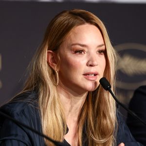 Virginie Efira lors de la conférence de presse du film "Soudain" (Sudden) lors du 79ème Festival International du Film de Cannes (12 - 23 mai 2026), le 16 mai 2026.
© Valentina Claret / Pool / Bestimage