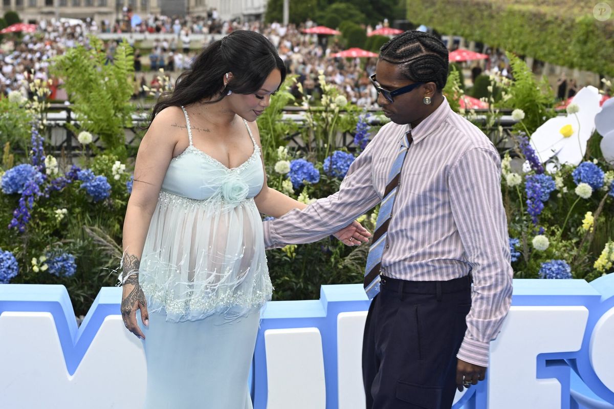 Photo : Rihanna, enceinte, et son compagnon A$AP Rocky (ASAP) aux ...
