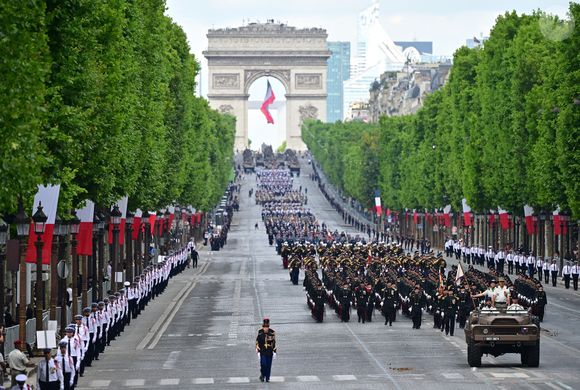 Illustration lors de la cérémonie du 14 juillet 2025 à Paris. Christian Liewig / Bestimage
