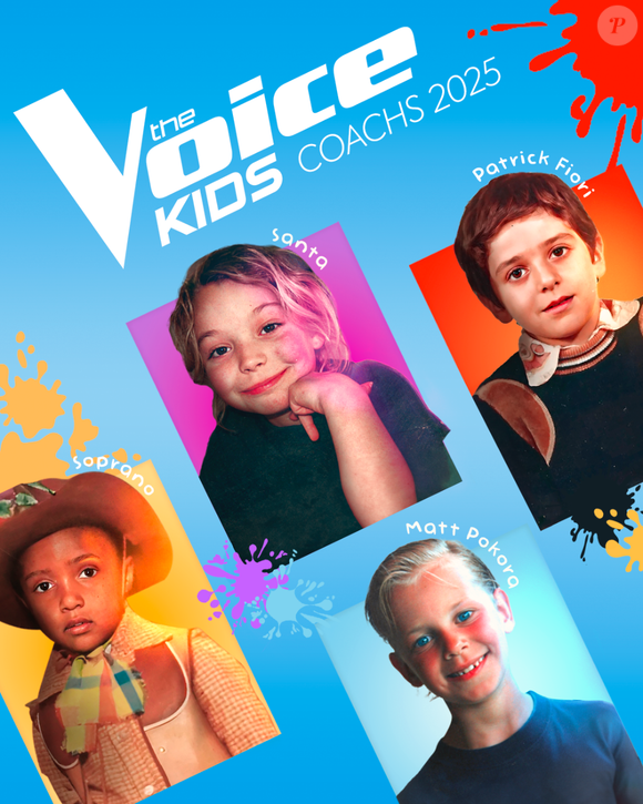 Soprano, Santa, M. Pokora et Patrick Fiori, les 4 coachs de "The Voice kids" 2025