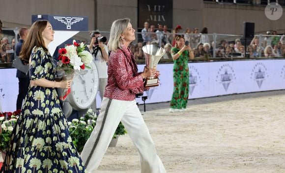 Alexandra de Hanovre, la princesse Caroline de Hanovre - Jumping international Monte Carlo, Longines Global Champions Tour à Monaco le 6 juillet 2024. © Claudia Albuquerque/Bestimage
