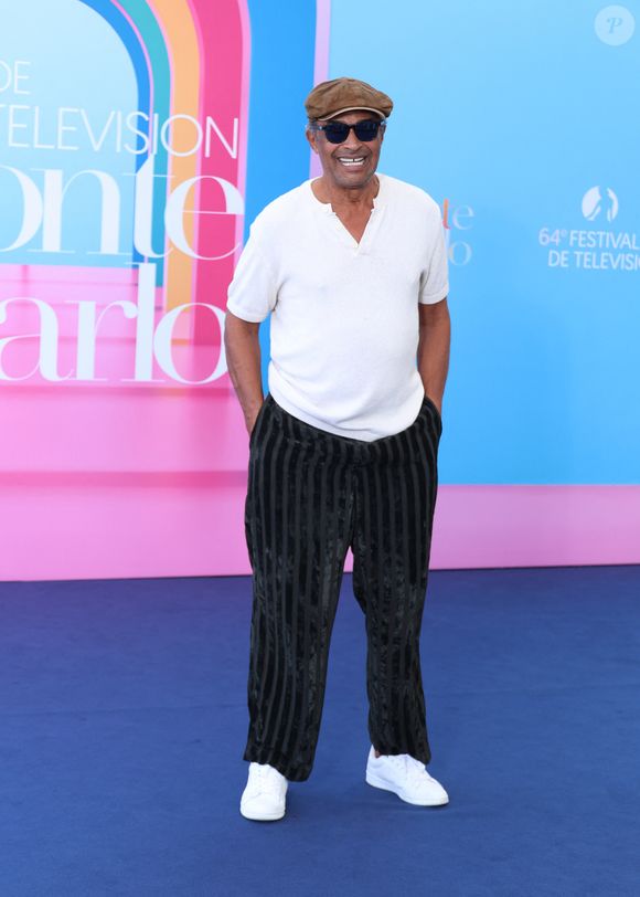 Yannick Noah au photocall de Mort sur terre battue lors du 64ème Festival de Télévision de Monte Carlo au Grimaldi Forum de Monaco, le 16 juin 2025. © Dernis Guignebourg/Bestimage