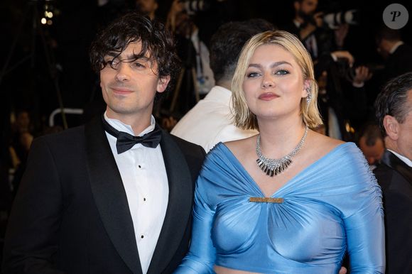 Florian Rossi et Louane assistent au tapis rouge de "The Idol" lors de la 76e édition du festival de Cannes au Palais des Festivals le 22 mai 2023 à Cannes, France. Photo by Shootpix/ABACAPRESS.COM