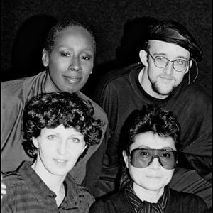 Yoko Ono et Keith Haring à New York en 1987