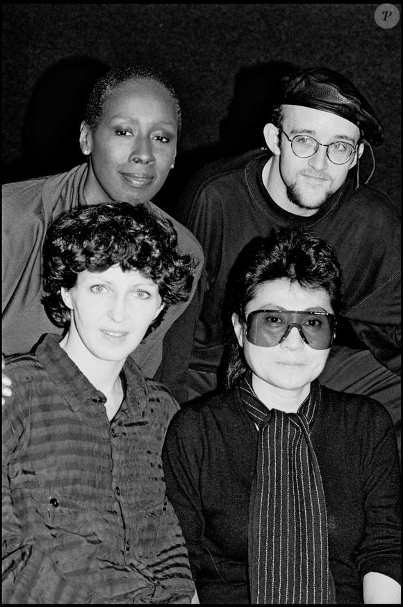 Yoko Ono et Keith Haring à New York en 1987