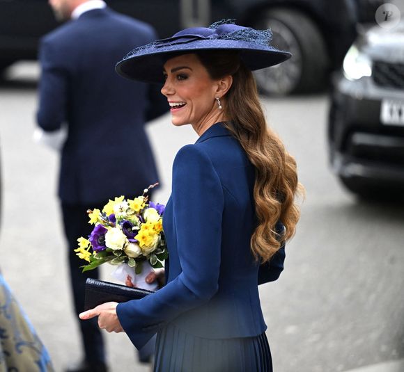 Catherine - Princesse de Galles quitte le service annuel de célébration du Jour du Commonwealth à l'Abbaye de Westminster, Londres. Backgrid UK/ Bestimage