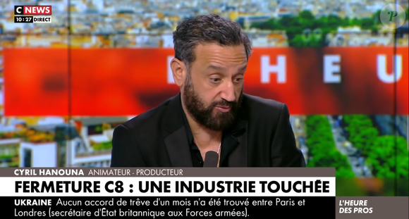 Cyril Hanouna dans "L'heure des pros", sur CNEWS, le 3 mars 2025
