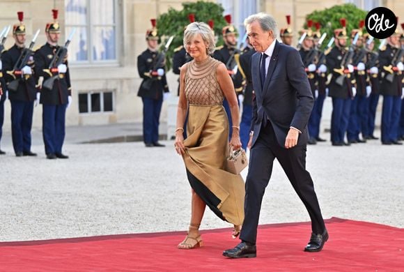 Bernard Arnault et sa femme Hélène arrivant au palais de l’Elysée pour un dîner d’état en l’honneur de la visite du roi de Thaïlande et de sa femme à Paris le 29 juin 2026.

© Christian Liewig / Bestimage