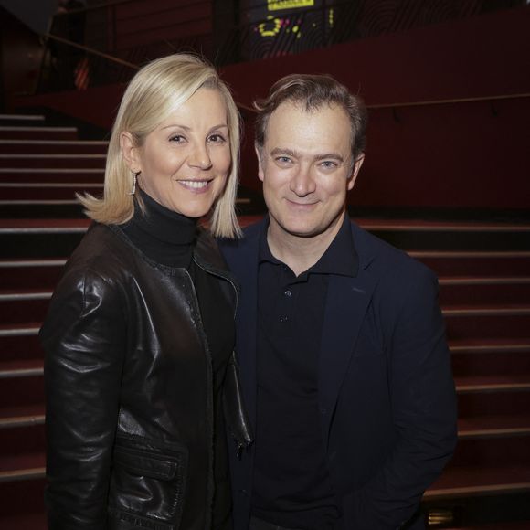 Laurence Ferrari et son mari Renaud Capuçon - People au concert de Renaud Capuçon à l'Olympia à Paris, France, le 10 mars 2024. © Moreau-Tribeca/Bestimage