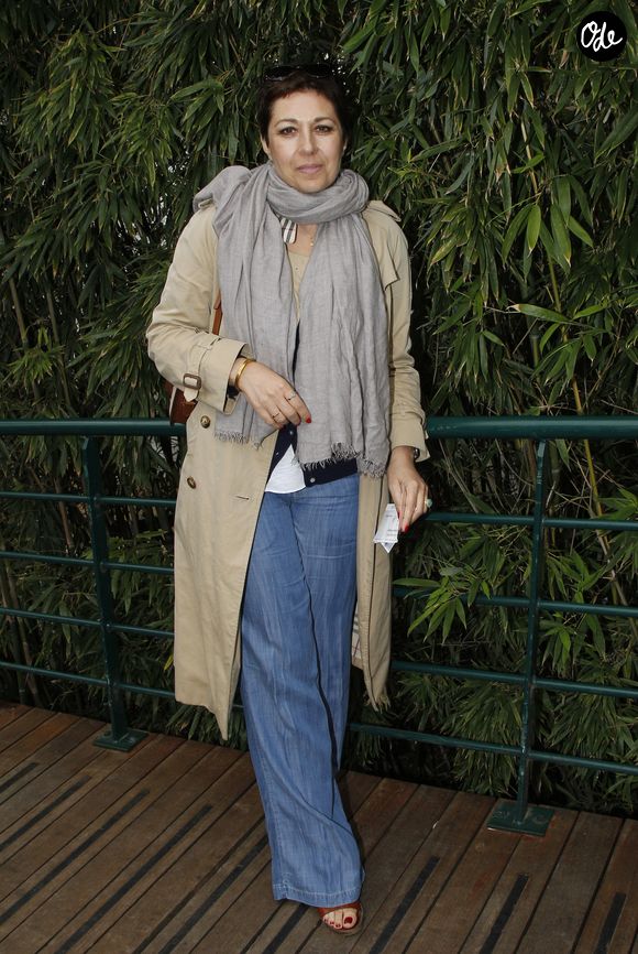 Valérie Benguigui au 9e jour des internationaux de France de Roland-Garros, le 4 juin 2012.