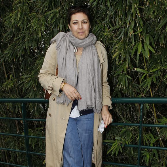 Valérie Benguigui au 9e jour des internationaux de France de Roland-Garros, le 4 juin 2012.